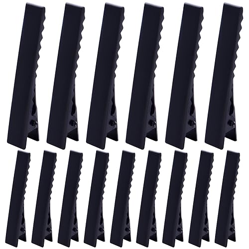 100pcs Metal Alligator Hair Clips Flat Top with Teeth Single Prong Hairpins Sectioning Hairdressing Salon Clips for Women Girls Hairbow DIY Art Craft Beauty & Personal Care BronaGrand