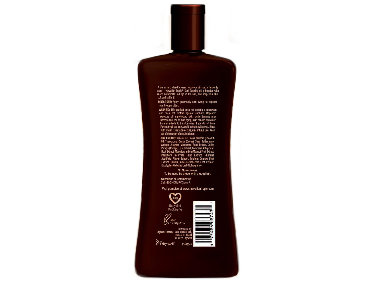 Hawaiian Tropic Dark Tanning Oil Original 8 oz (Pack of 2) Beauty & Personal Care Hawaiian Tropic