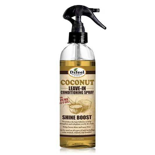 Difeel Shine Boost Leave in Conditioning Spray with 100% Pure Coconut Oil 6 ounce Beauty & Personal Care Difeel