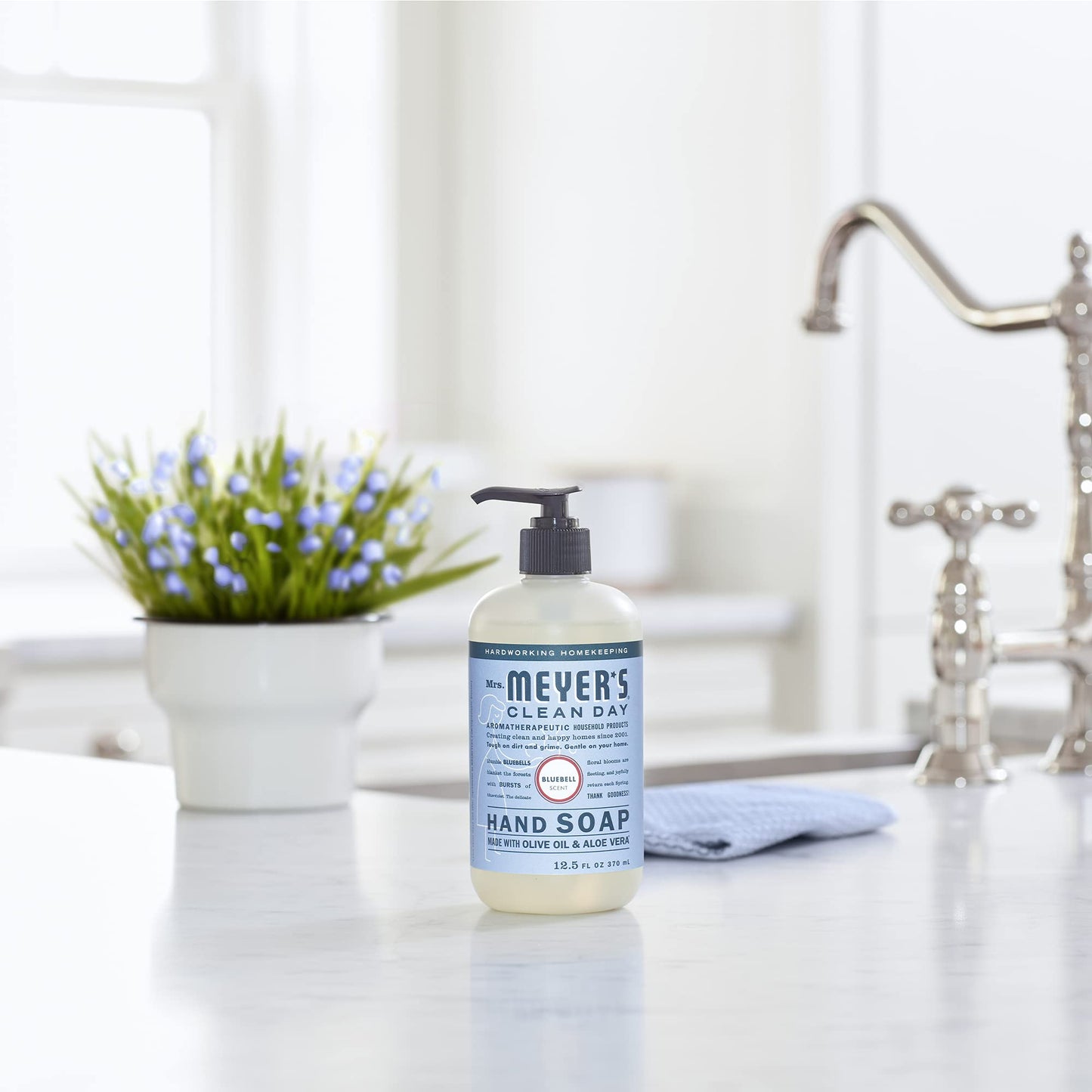 MRS. MEYER'S Clean Day Hand Soap, Made with Essential Oils, Biodegradable Formula, Bluebell, 12.5 fl. oz Beauty & Personal Care Mrs. MEYER'S