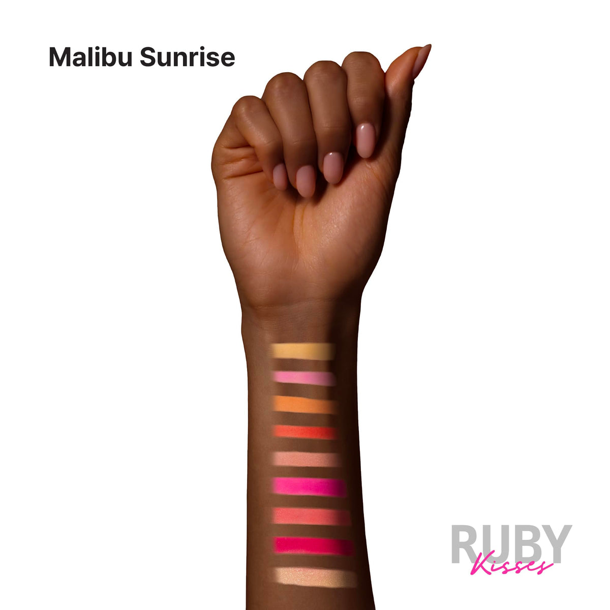 Ruby Kisses Eyeshadow Palette Highly Pigmented Eye Makeup 9 Shades Matte Shimmer Metallic Eyeshadow Palette (Malibu Sunrise) Beauty & Personal Care Ruby Kisses