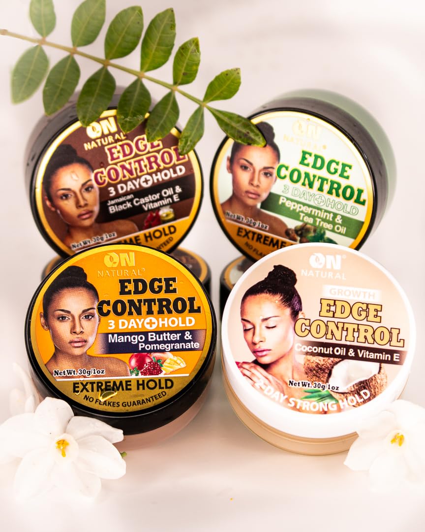 On Natural Edge Control Extreme Hold-Peppermint and Tea Tree Oil (1oz) Beauty & Personal Care On Natural