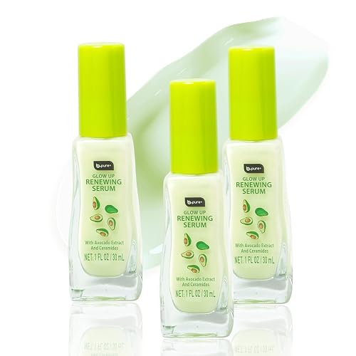b.pure Glow Up Avocado Renewing & Strengthening Face Serum | Avocado Extract & Ceramides | 1 oz, 3-Pack Beauty & Personal Care b.pure
