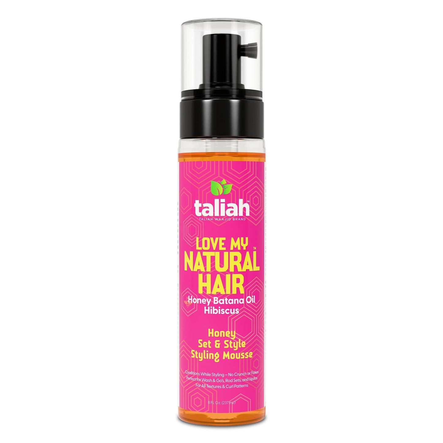 Taliah Waajid Love My Natural Hair Honey Set & Style Styling Mousse 8oz - Lightweight Foaming Mousse with Honey & Batana Oil - Curl Defining, Frizz Beauty & Personal Care Taliah Waajid black earth products