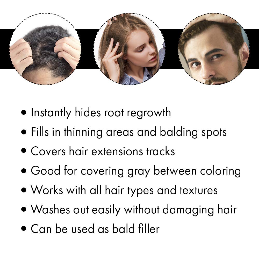jerome russell Hair Color Thickener for Thinning Hair, Dark Brown, 3.5 Ounce Beauty & Personal Care Jerome Russell
