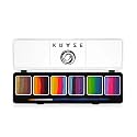 Kraze FX Enchanted Oasis Split Cake Palette - 6x6 gm by Tamina Muhammed Professional 1-Stroke Split Cake with 1 brush Hypoallergenic Non-Toxic Water Beauty & Personal Care Kraze FX