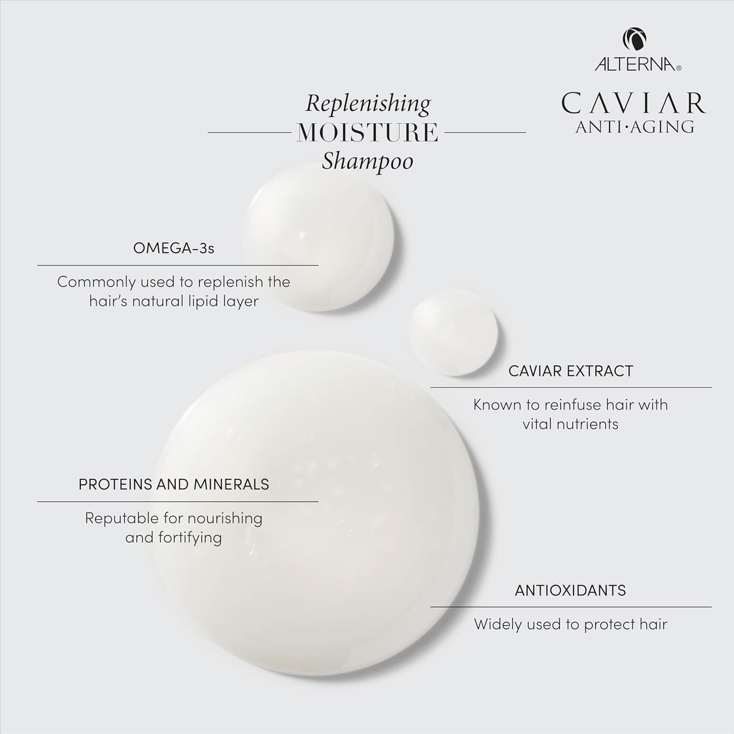 Alterna Caviar Anti-Aging Replenishing Moisture Shampoo and Conditioner Set, For Dry, Brittle Hair, Protects, Restores and Hydrates, Sulfate Free Beauty & Personal Care Alterna