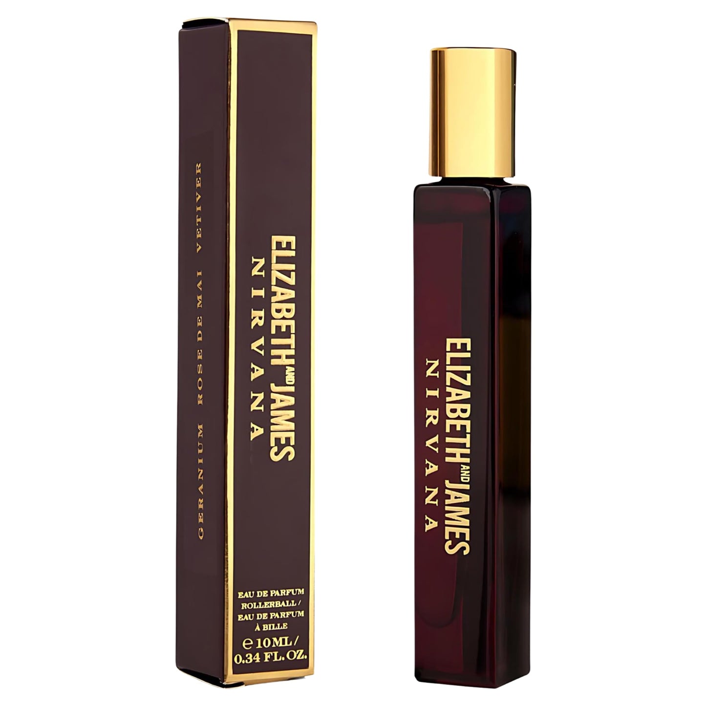 Nirvana Rose By Elizabeth And James Eau De Parfum Rollerball 0.34 Oz Mini Beauty & Personal Care Elizabeth and James