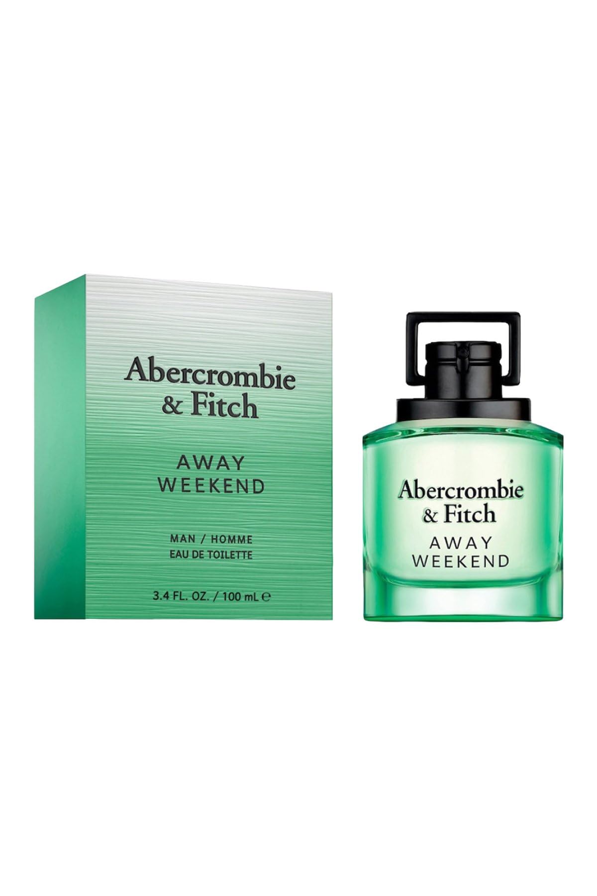 Abercrombie Away Weekend 3.4 EDT M (130039), Clear/Silver Beauty & Personal Care Abercrombie & Fitch
