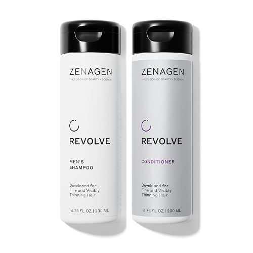 Zenagen Revolve Thickening Shampoo & Conditioner Bundle for Men (6.75 oz Each) - For Fine & Thinning Hair, Supports Fuller, Thicker-Looking Hair Beauty & Personal Care Zenagen