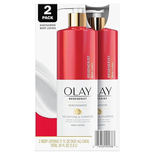 Olay Age Defying & Hydrating Niacinamide Hand/Body Lotion, 17 Fl Oz (2 Pack) Beauty & Personal Care Olay