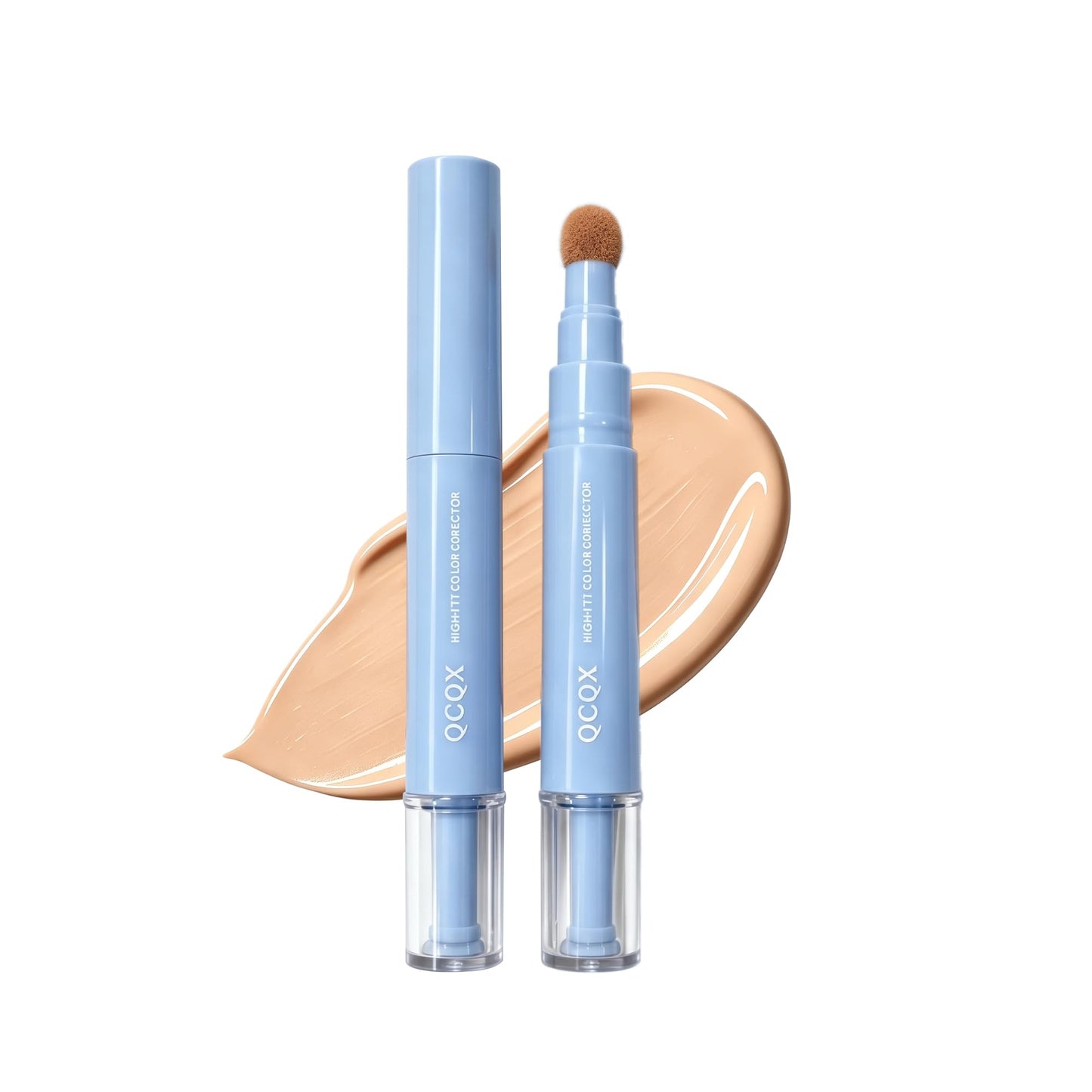 QCQX Dual-effect Concealer Pen & Foundation Eye Concealer - 24-Hour Long-LastingFull Coverage Matte Finish.Healthy Skin Glow Perfector Concealer Pen Beauty & Personal Care QCQX