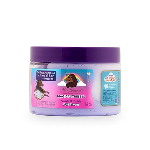 MAGICAL TRESSES’ by Afro Unicorn - Swirls & Twirls Curl Cream - Defining Hair Care for All Curl Textures, 12 fl oz Beauty & Personal Care MAGICAL TRESSES