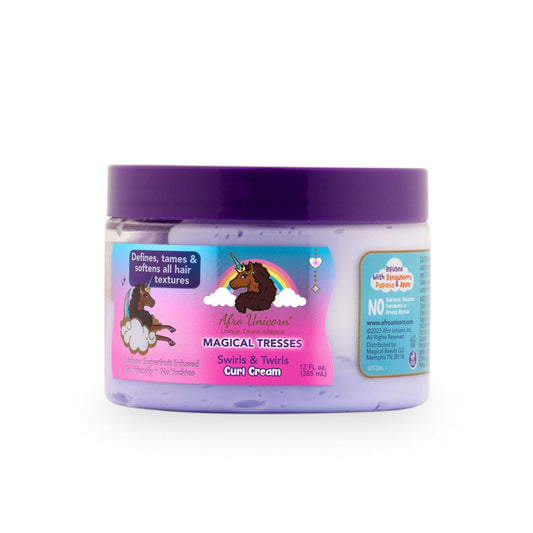 MAGICAL TRESSES’ by Afro Unicorn - Swirls & Twirls Curl Cream - Defining Hair Care for All Curl Textures, 12 fl oz Beauty & Personal Care MAGICAL TRESSES