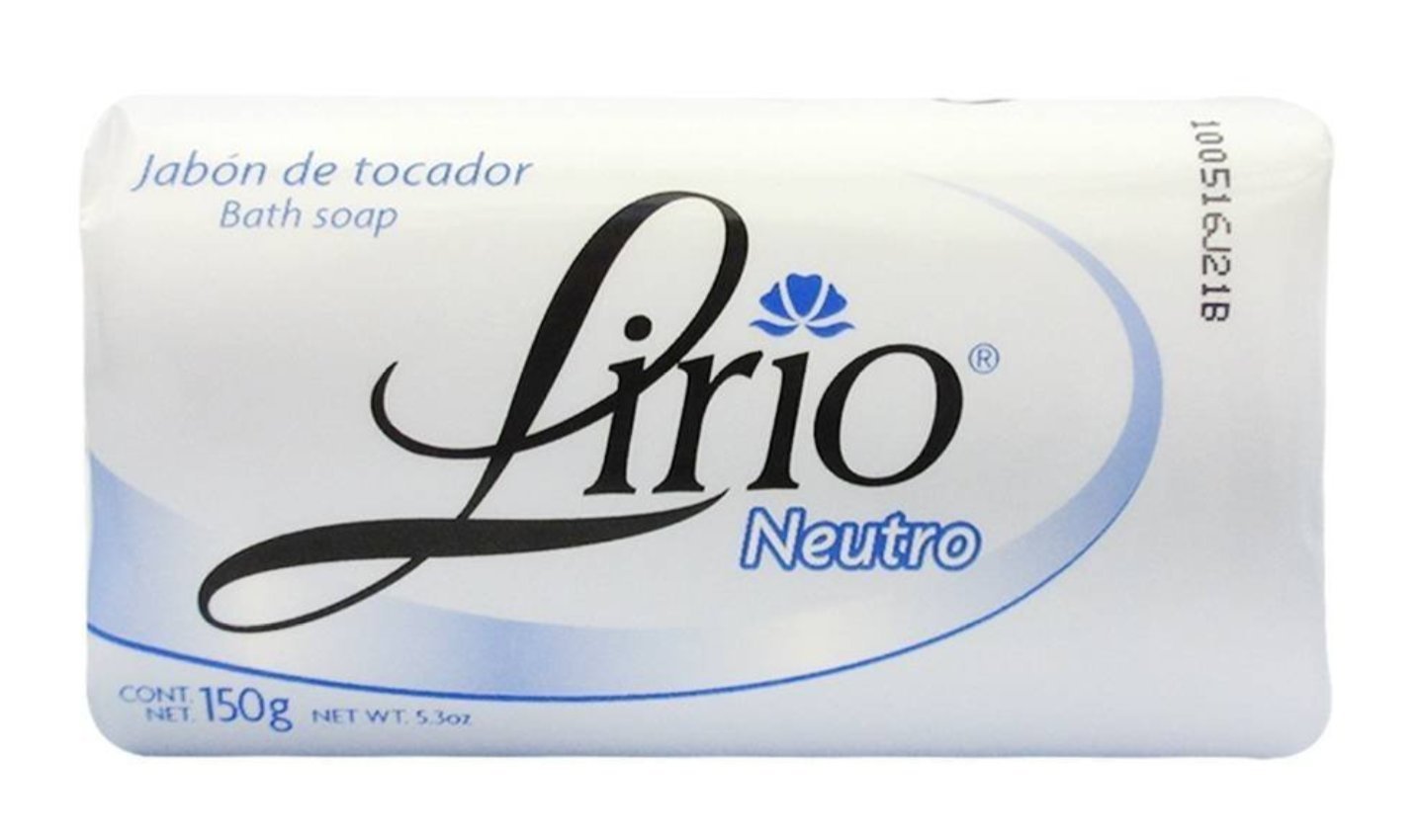 2 Lirio Neutro and 2 Lirio Dermatologico (4 Pack Total) 180 g / 6.35 oz Soap Bars Dermatological Bathing Natural Original Mexican Smooth Soothing Beauty & Personal Care Lirio