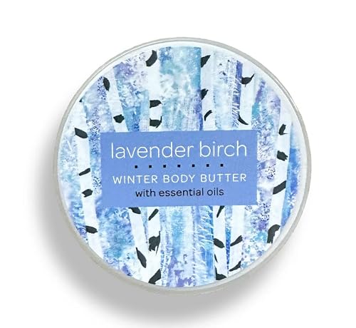 Greenwich Bay Trading Company Lavender Birch Body Butter - Moisturizing Shea Butter & Cocoa Butter Blend, 8 oz Jar Beauty & Personal Care Greenwich Bay Trading Company