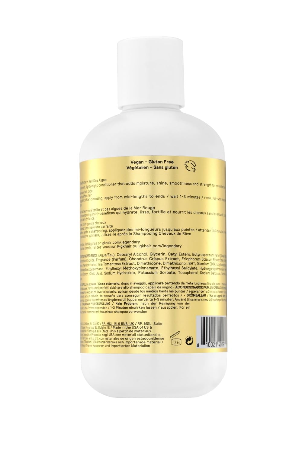 IGK LEGENDARY Dream Hair Conditioner | Healthy + Hydrated + Shine | Vegan + Cruelty Free | 8 Oz Beauty & Personal Care IGK