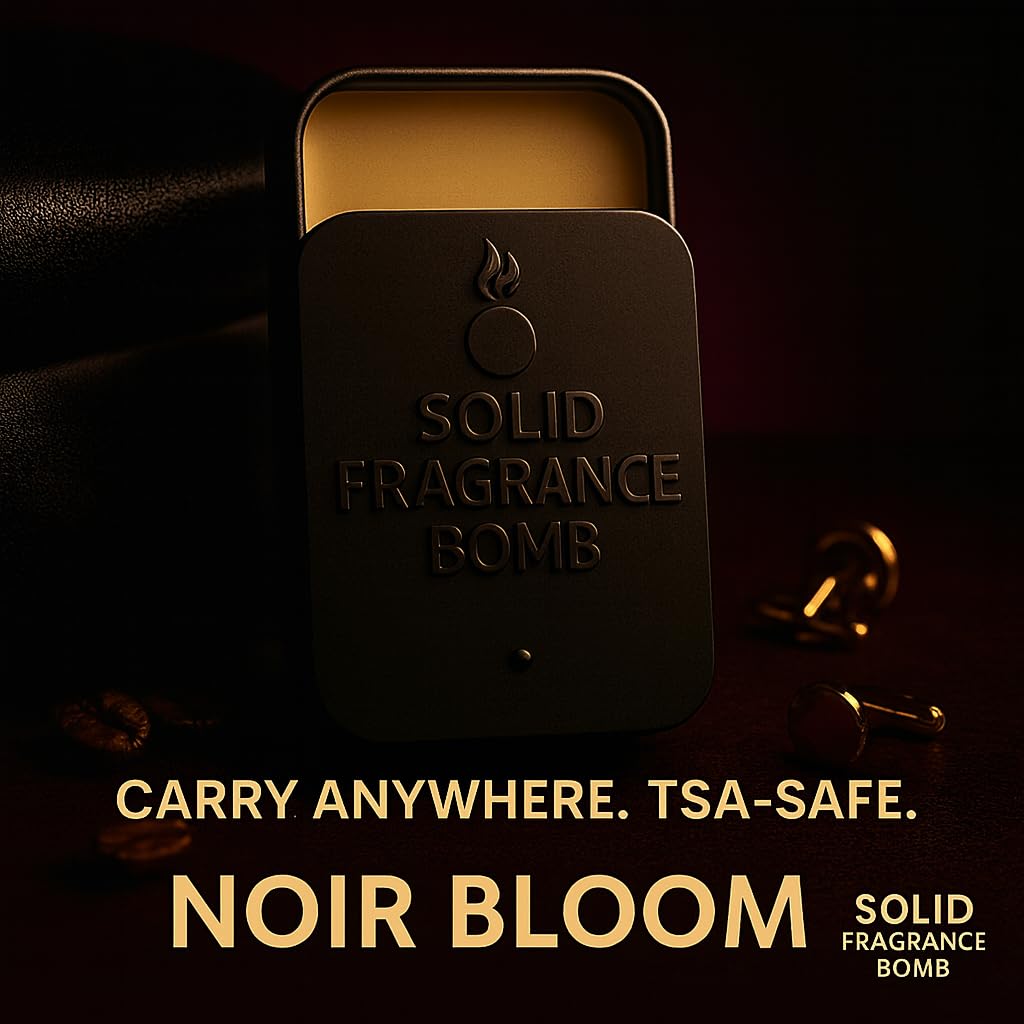 Solid Fragrance Bomb - Premium All-Natural Solid Cologne for Men & Women | Long-Lasting, TSA-Safe, Alcohol-Free, Halal, Handmade Travel Fragrance Balm Beauty & Personal Care Solid Fragrance Bomb