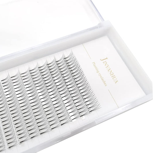 Soft Natural Premade Volume 2D Fans Eyelash Extension 0.10 Thickness 8-14mm Handmade Premade Cluster Volume Fans Faux Mink Lashes 3d (14mm, 3D-0.10-C) Beauty & Personal Care adiya