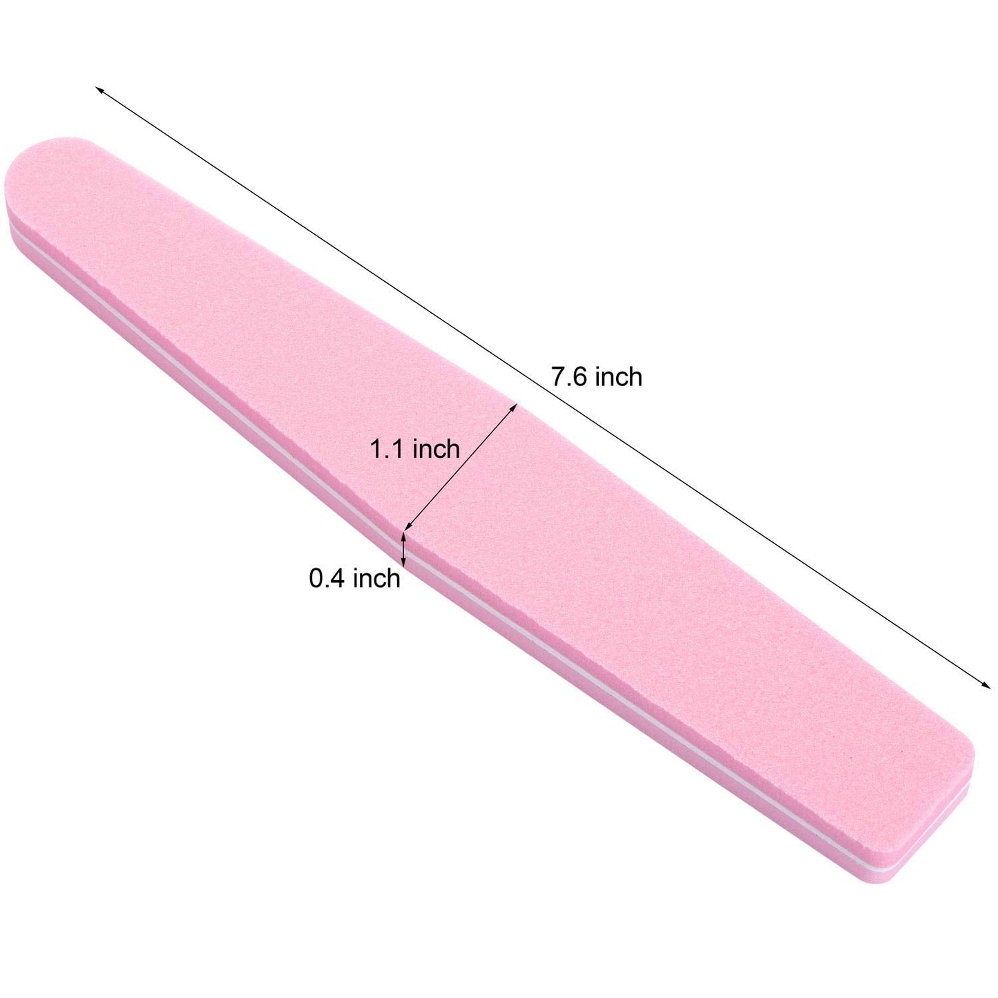 Nail Buffers 20 Pack 100/180 Grit Nail Buffer Block Sponge Buffing Nail File for Acrylic/Natural Nails, Pink Beauty & Personal Care LoveBB