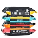 The Nobleman Face & Body Cleansing Wipes - Charcoal Cooling Refreshing Wipes with Aloe Vera, Chamomile, Grapefruit & Vitamin C, Mens Body Wipes Beauty & Personal Care The Nobleman