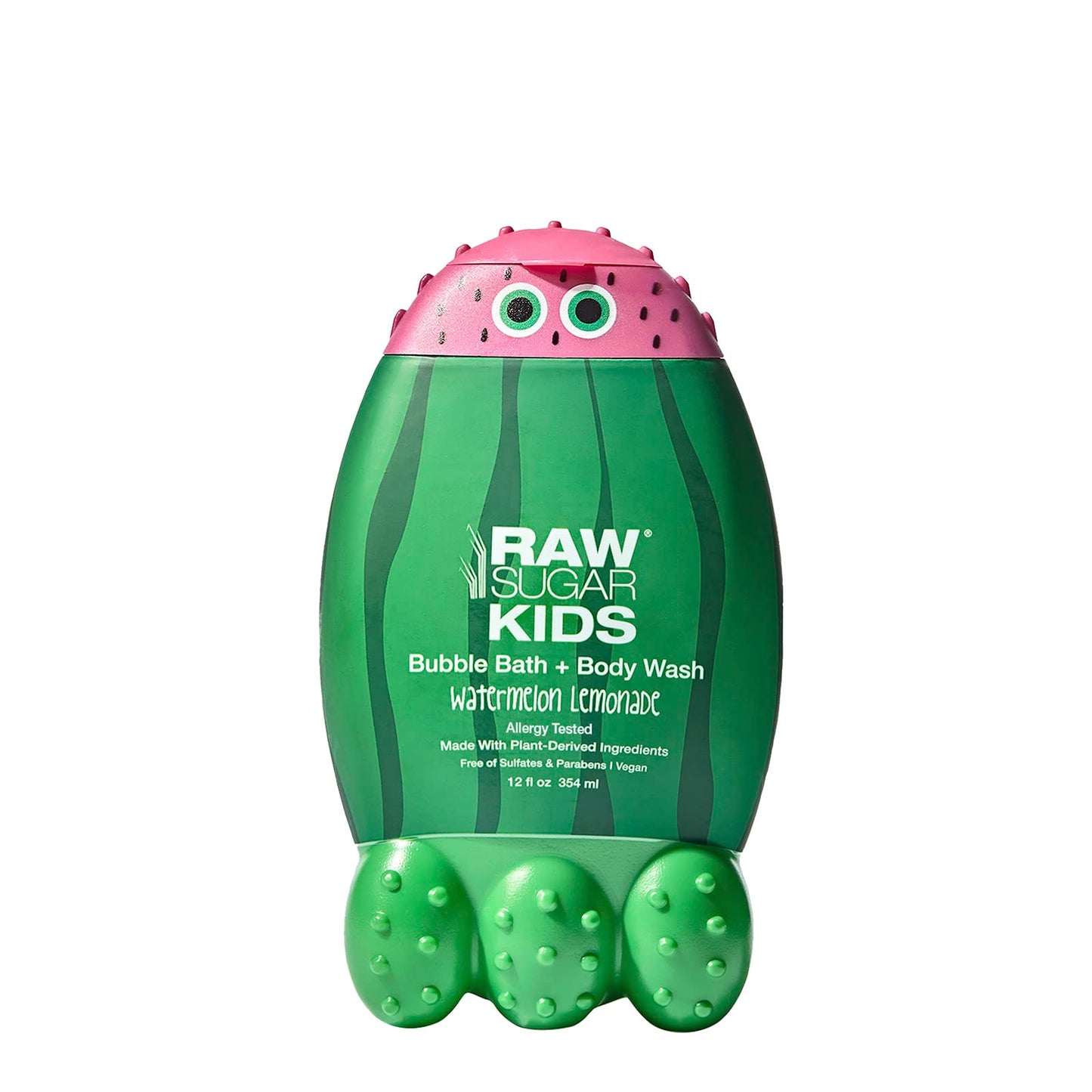 RAW SUGAR Raw Sugar Kids Bubble Bath and Body Wash Watermelon Lemonade 12 fl oz 12 Fl Oz Pack of 1 Beauty & Personal Care RAW SUGAR