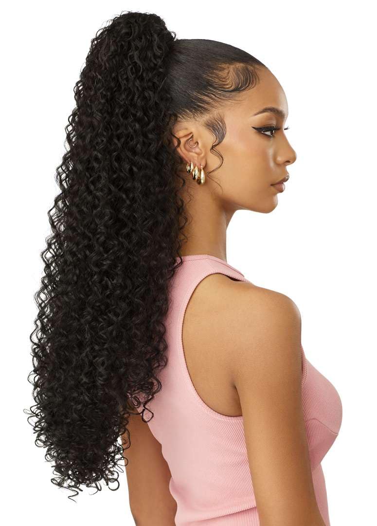 Outre Pretty Quick - Drawstring Pony - Jess (JET BLACK 1)