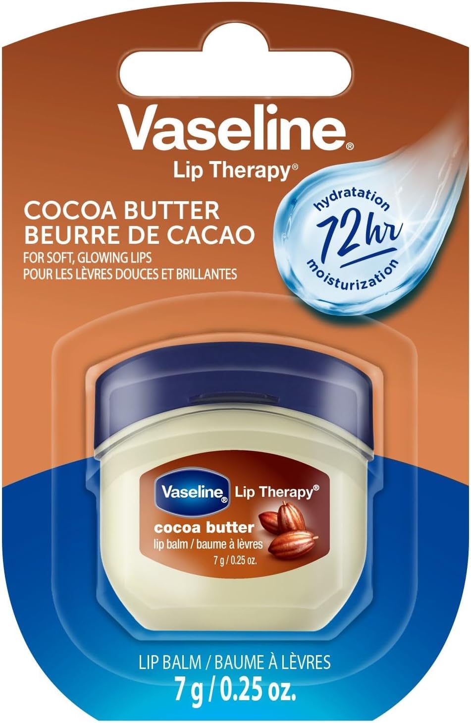 Vaseline Lip Therapy Lip Balm Mini, Cocoa Butter, 0.25 oz Beauty and Personal Care Vaseline