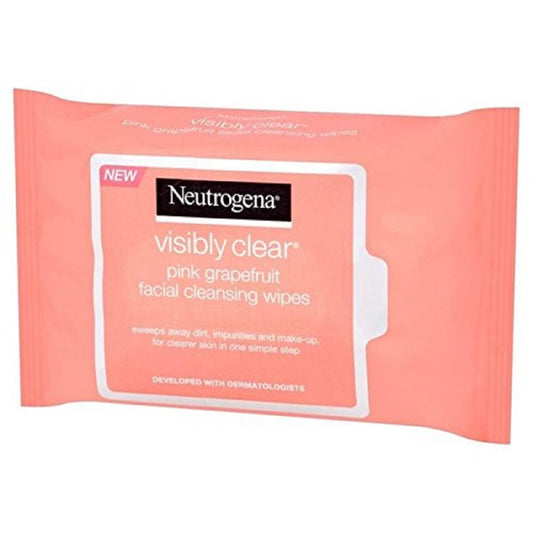 Neutrogena Oil Free Facial Cleansing Makeup Wipes, Disposable Acne Face Towelettes to Remove Dirt, Oil and Makeup for Acne Prone Skin, Pink Beauty & Personal Care Neutrogena