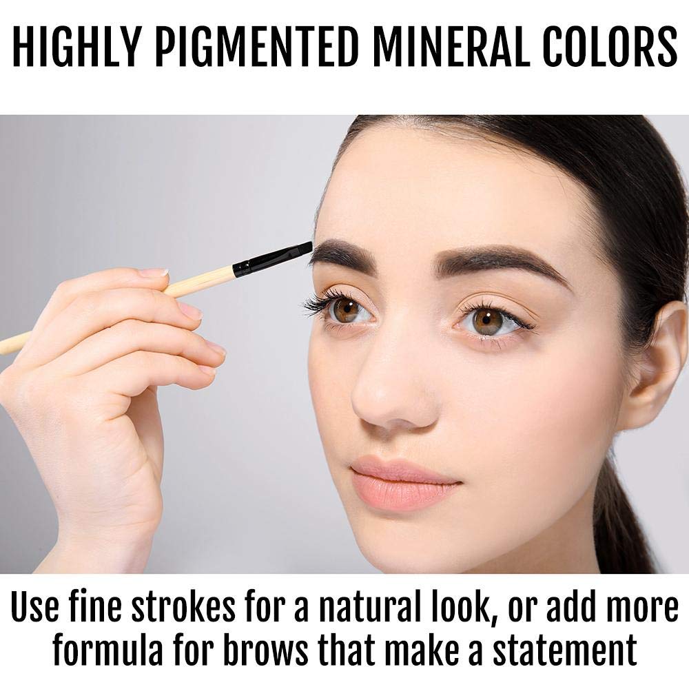 BaeBlu Cruelty Free Retractable Eyebrow Crayon, Vegan Non-Toxic Long Wear Brow Definer With Brush, Deep Brown Pen Beauty & Personal Care BaeBlu