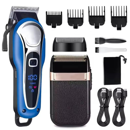 Professional Hair Clippers and Trimmers Set, Cordless Barber Clippers for Hair Cutting Kit (Electric Razor Shavers & Beard/Hair Trimmer Haircut Kit) Beauty and Personal Care QDKVTNDJZ