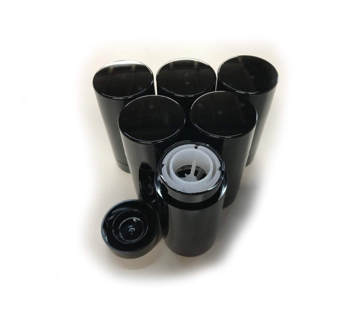 Empty Deodorant Containers - Twist-up, Reusable, Recyclable, DIY Empty Deodorant Tubes, Bottom-fill 2.0 Oz (black) (6-Pack) Beauty and Personal Care DIY Deodorant Containers