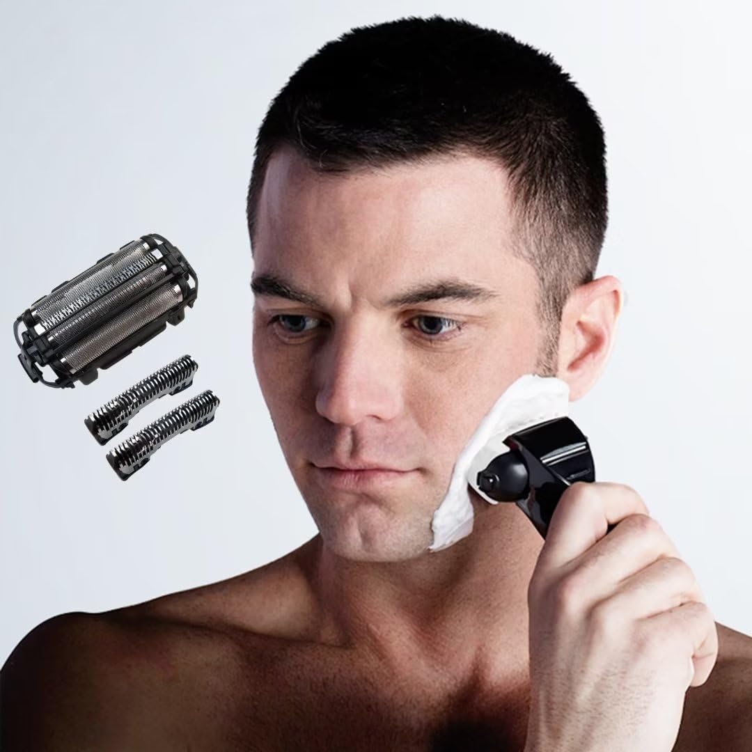 2023 Upgraded WES9025PC Shaver Replacement Outer Foil and Inner Blade Set for Panasonic, Compatible with A-RC4 4-Blade Shaver ES-LA63AA, ES-LA63-S Beauty and Personal Care USonline911