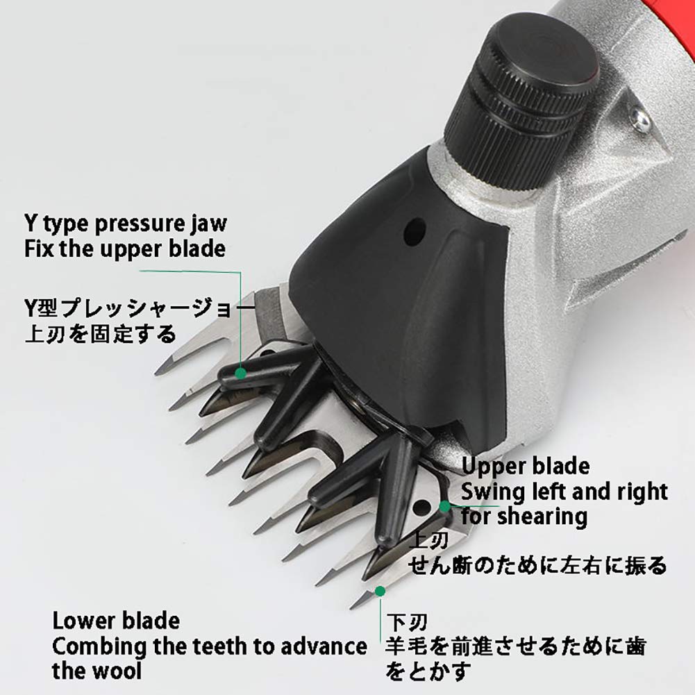 Livestock Electric Clipper,Fader Electric Scissors 6 Speed Adjustable 1000W Wool Shears US/UK/EU/JP, Shaver Suitable for All Kinds of Sheep, Cattle Beauty and Personal Care GagalU