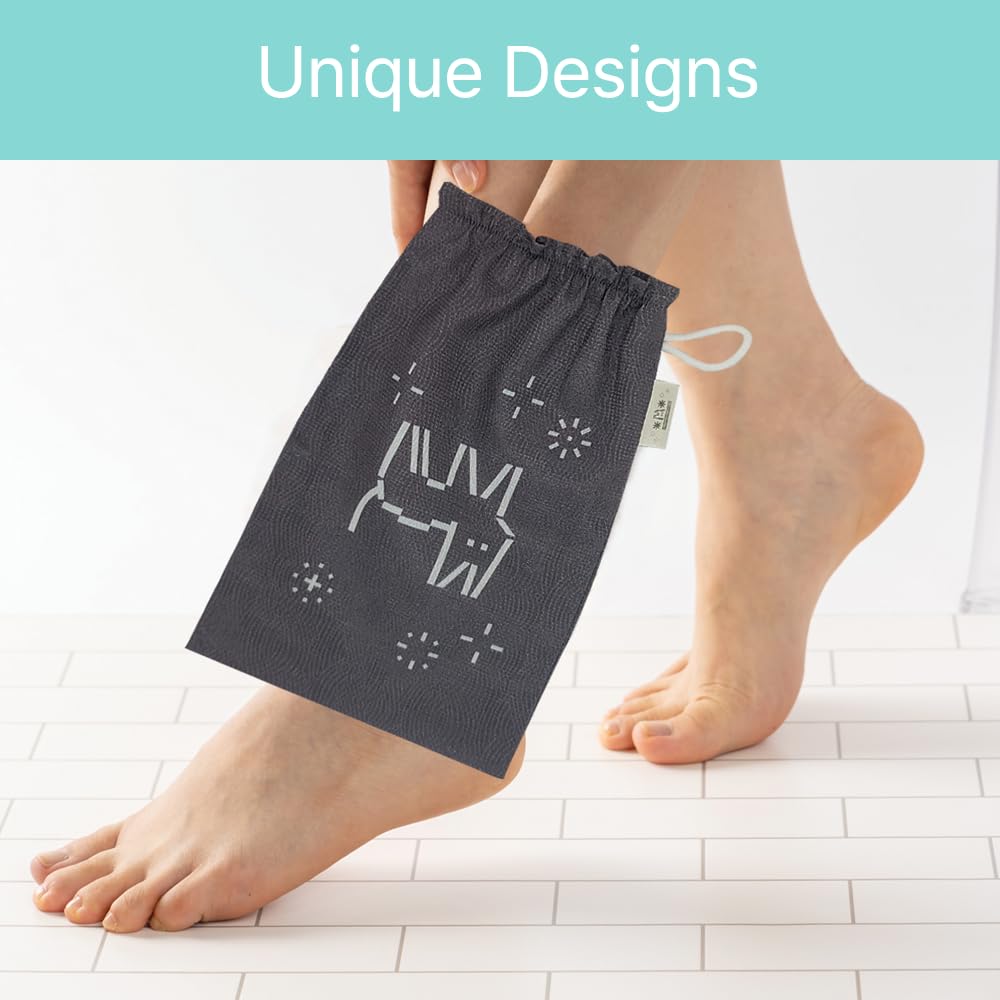 Ttaemigo Black Square Exfoliating Mitt for Body (2pc) - ttaemigo is a premium exfoliating mitt made from the secret exfoliation method of the Korean Beauty and Personal Care ttaemigo