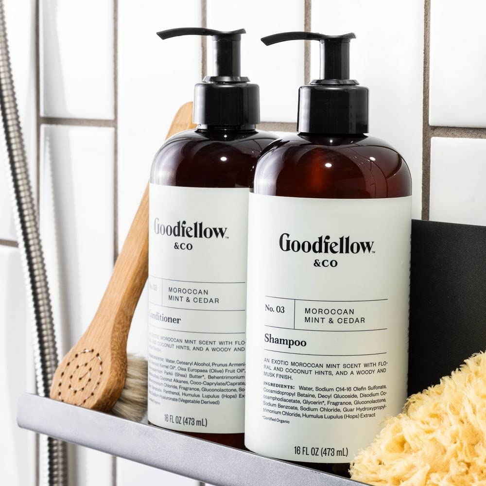 Goodfellow & Co - No. 03 Moroccan Mint & Cedar Shampoo & Conditioner 16 fl oz ea - Set of 2 Beauty & Personal Care Goodfellow