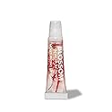 Blossom Lip Gloss Tubes, Strawberry Scented Thick Clear High Shine Moisturizing Flower Lip Gel with Nourishing Jojoba Seed Oil, Infused with Real Beauty & Personal Care Blossom