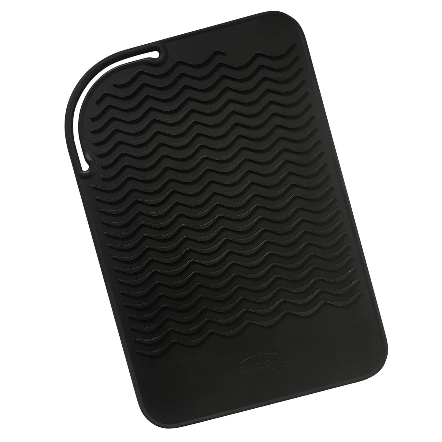 SYGILE 11" X 7.5" 5.6 oz Large Heat Resistant Silicone Travel Salon Hair Styling Tools Cooling Mat, Anti-Heat Pad Cover for Hair Straightener, Curling Beauty & Personal Care Sygile