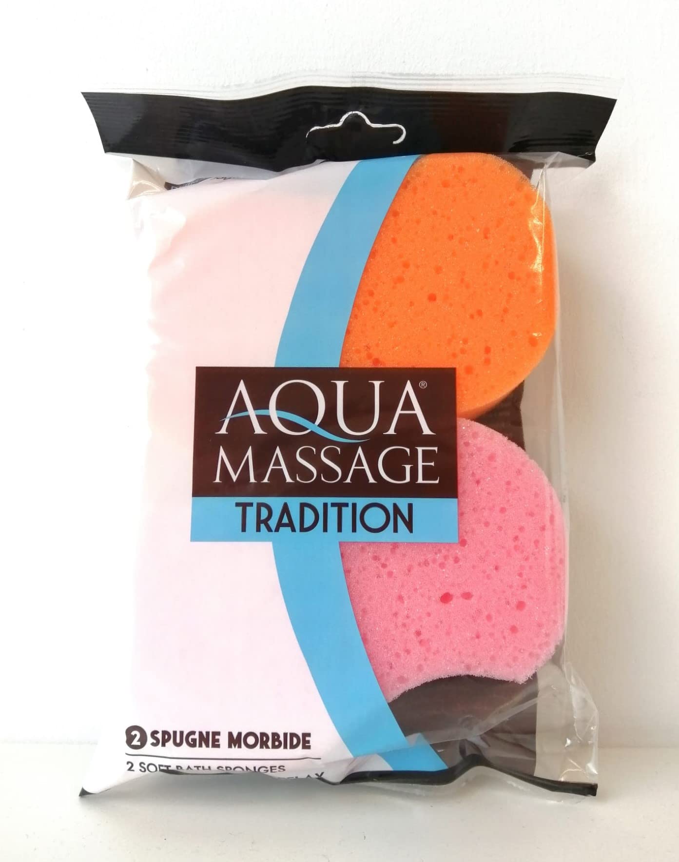Aqua Massage Tradition 2 Soft Sponges, 1 Pack of 2 Sponges Beauty and Personal Care AQUA MASSAGE