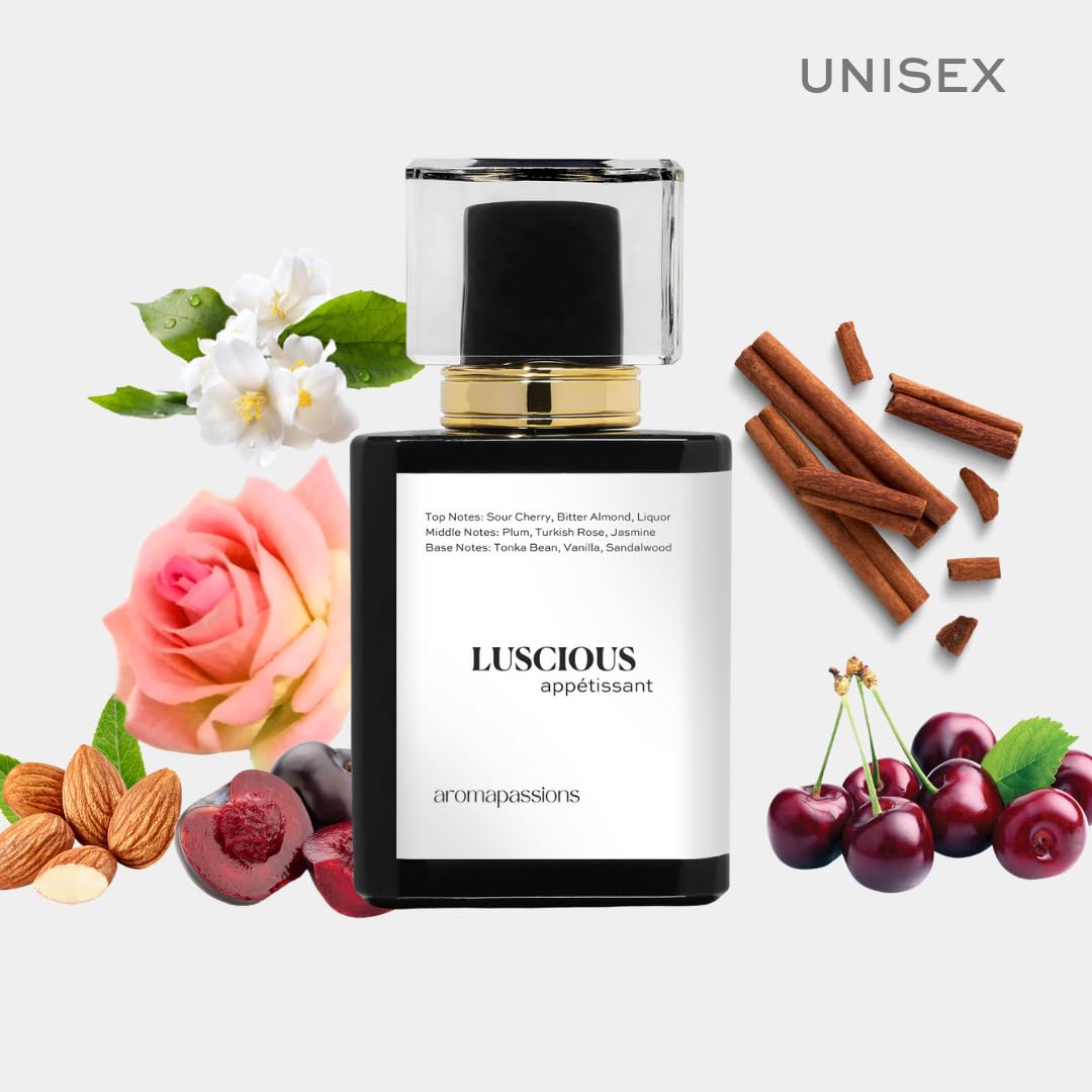 LUSCIOUS | Inspired by LOST CHERRY | Pheromone Perfume Cologne for Men and Women | Extrait De Parfum | Long Lasting Dupe Clone Essential Oil Fragrance Beauty & Personal Care aromapassions