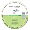 Clean + Easy Muslin Wax Strips - Extra Large Wax Strip Roll for Full Body & Facial Hair Removal, 3.5" x 40 Yards Beauty & Personal Care Clean + Easy