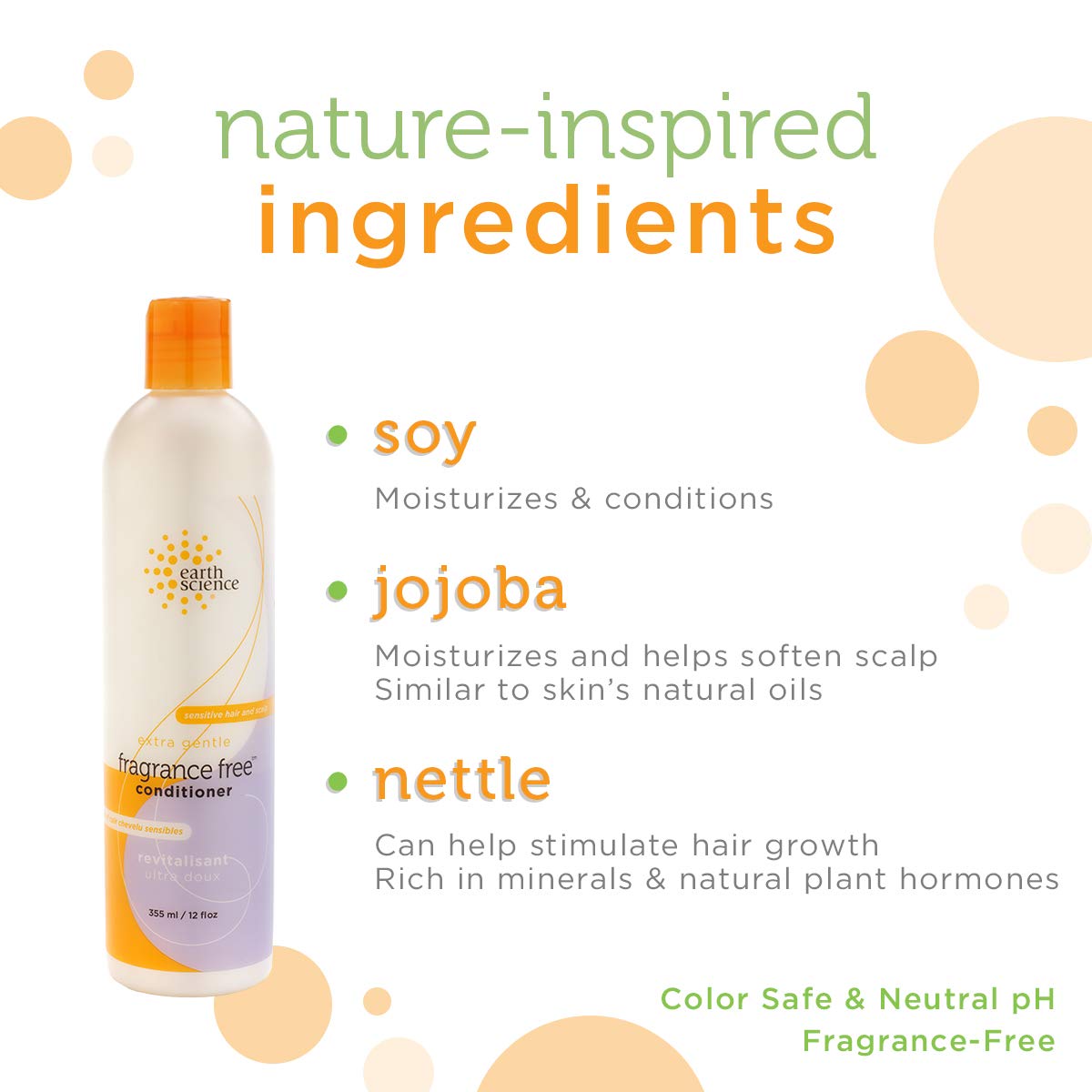 EARTH SCIENCE - Extra Gentle Fragrance Free Shampoo & Conditioner Set (12 oz.) Beauty & Personal Care Earth Science