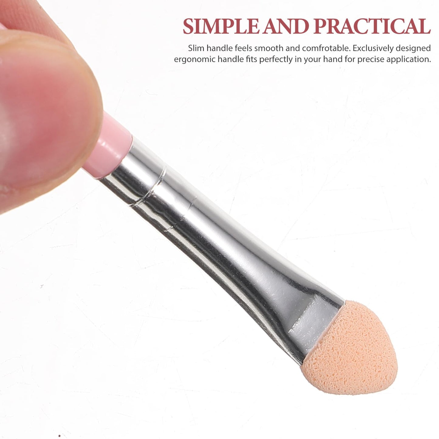 Lurrose 6 Pcs Eyeshadow Applicator Brushes Double-Sided Foam Tip Eye Makeup Brushes Set for Precise Eyeshadow Application and Blending Beauty & Personal Care Lurrose