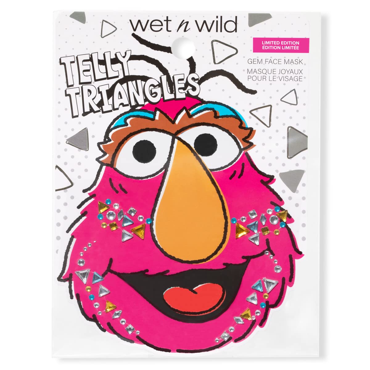 wet n wild x Sesame Street, Telly Triangles Gem Face Masks Beauty & Personal Care wet n wild
