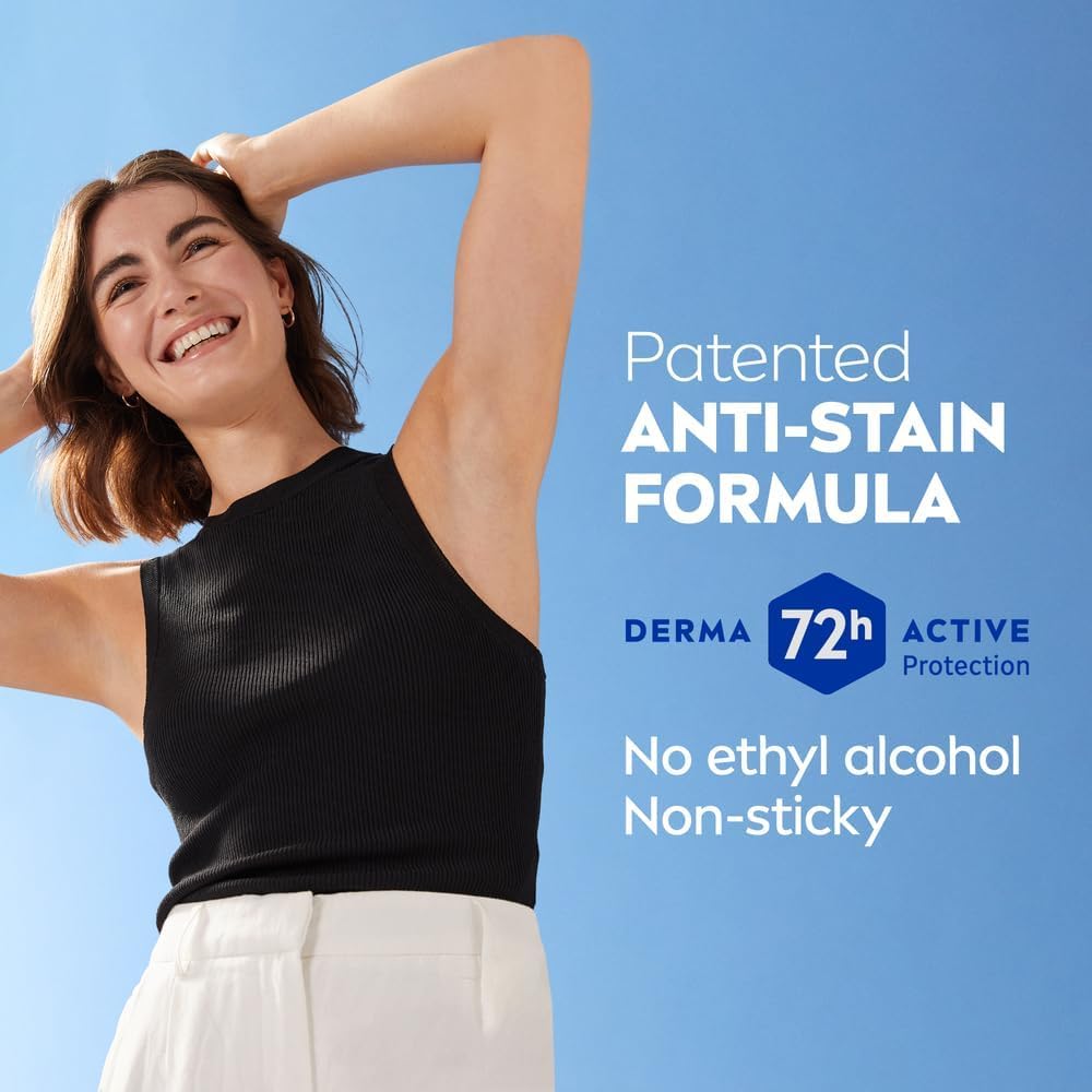 NIVEA Black & White Invisible Clear Anti-Perspirant Deodorant Spray 200ml - 72H Sweat & Odor Protection - Anti-Stain Formula for Black & White Clothes Beauty and Personal Care NIVEA