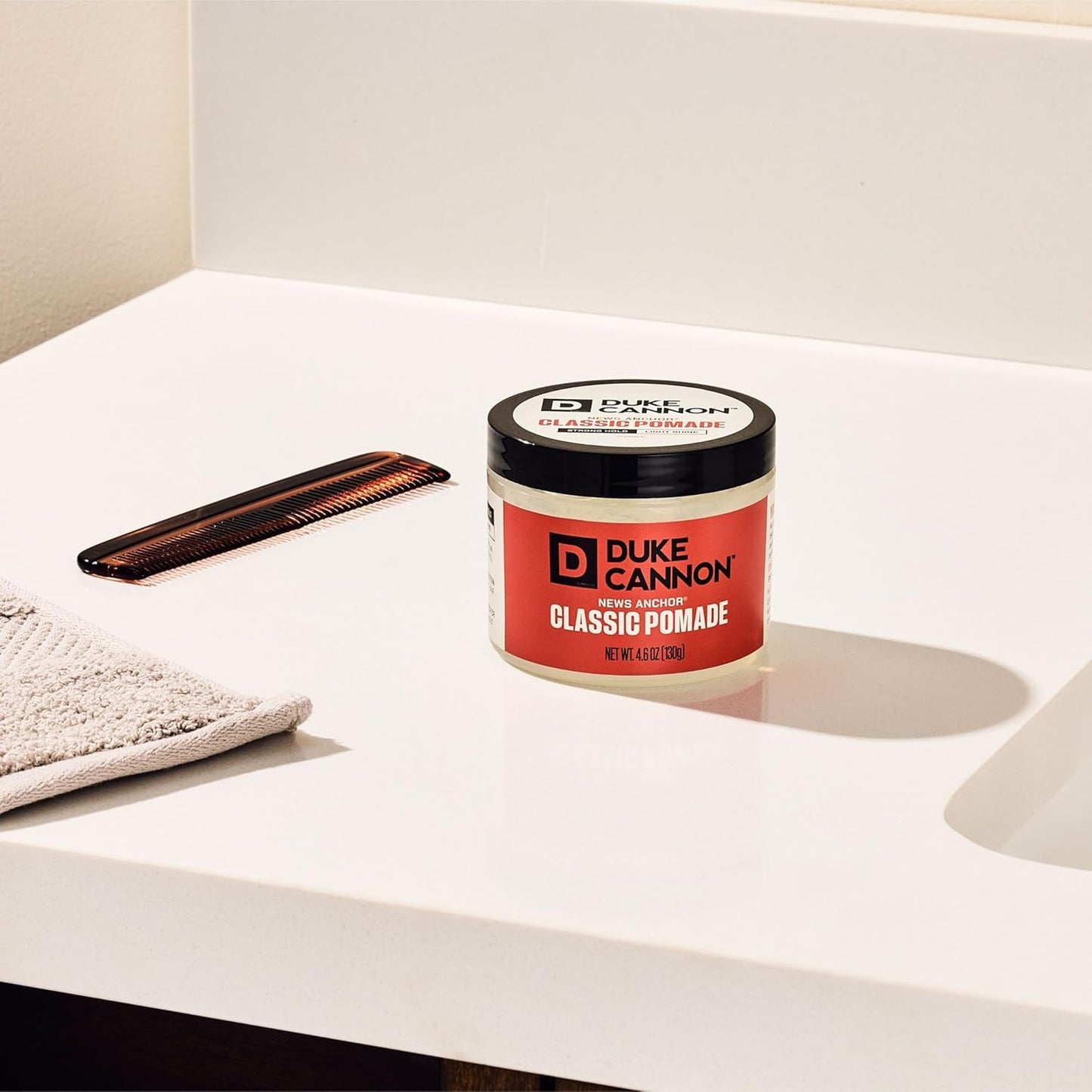 Duke Cannon Supply Co. Flexible - 4.6 oz - Strong Hold, No Shine, Water-Based for Easy Washout, Adds Texture & Volume for Shorter Hairstyles (News Beauty & Personal Care Duke Cannon Supply Co.