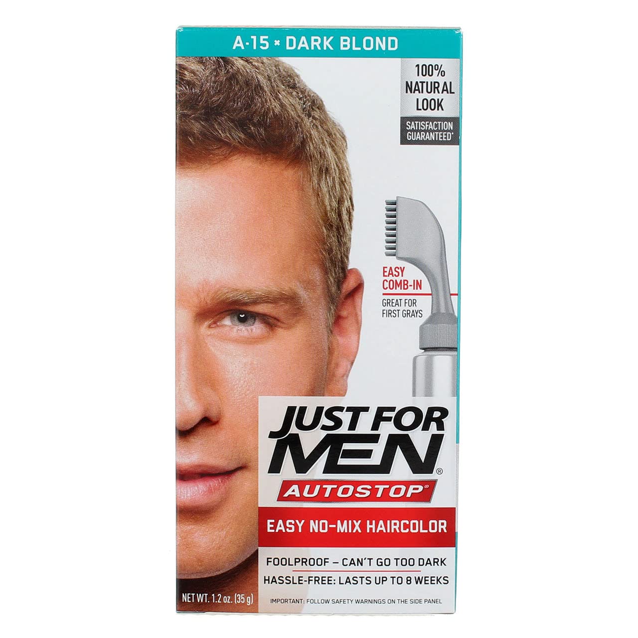 JUST FOR MEN AutoStop Haircolor, Dark Blond A-15 (2 Pack) Beauty & Personal Care Just for Men