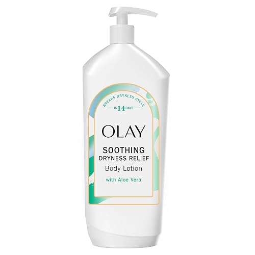 Olay Body Lotion for Women, Soothing Dryness Relief, 24hr Moisturizing & Deep Hydration, Absorbs Instantly, Penetrating Vitamin B3 Complex, For All Beauty & Personal Care Olay