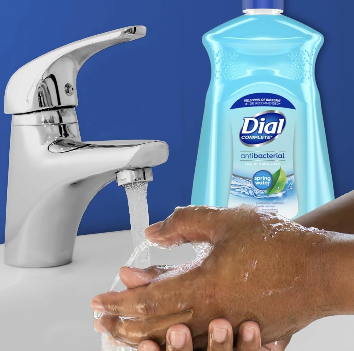 Dial Antibacterial Defense Liquid Hand Soap + Aloe, Spring Water Scent, 52 Fl Oz Hand Soap Refill (Pack of 3), Dermatologist-Tested, Gentle Formula Beauty & Personal Care Dial