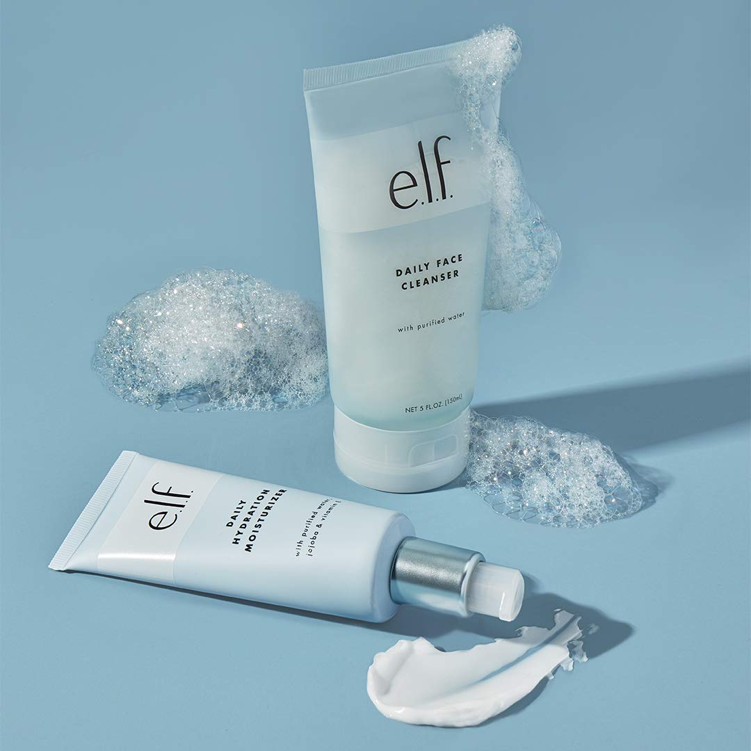e.l.f. Daily Face Cleanser, Lightweight, Hydrating, Skin-Brightening, Removes Dirt, Impurities and Makeup, Cleanses, Moisturizes, Gentle, Effective Beauty & Personal Care e.l.f.